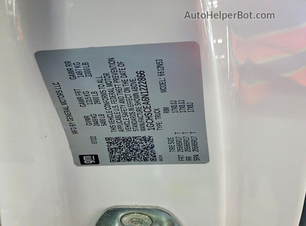 1GCHSCEA6N1222866 2022 CHEVROLET COLORADO White Widok komory silnika
