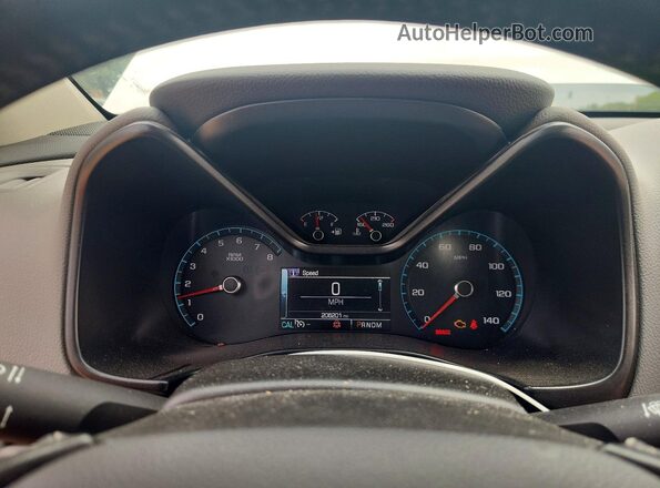 1GCHSCEA7G1260304 2016 CHEVROLET COLORADO White Սարքավորումների վահանակի տեսք