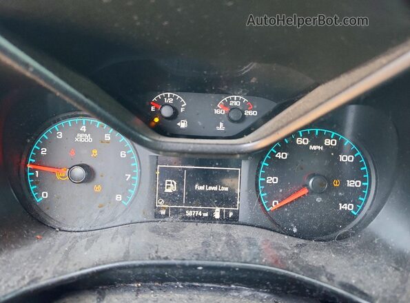 1GCHSCEA7M1276398 2021 CHEVROLET COLORADO Gray Vista del cuadro de instrumentos