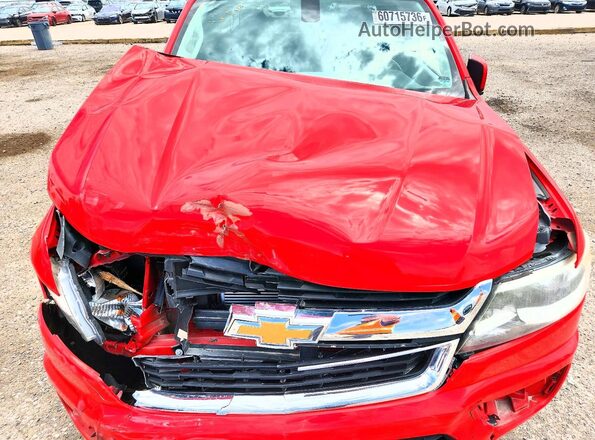 1GCHSCEN1H1307007 2017 CHEVROLET COLORADO Красный Вид задней части салона
