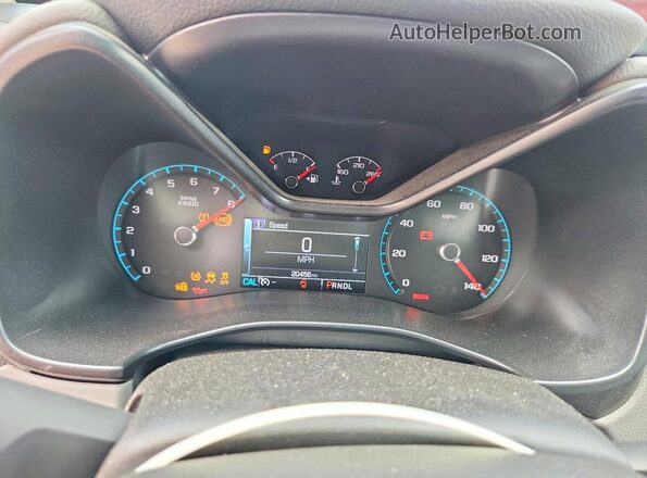 1GCHSCEN1H1307007 2017 CHEVROLET COLORADO Красный Вид щитка приборов