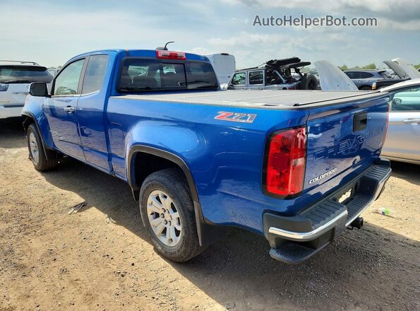 1GCHSCEN3M1297381 2021 CHEVROLET COLORADO Blue Задня ліва чверть