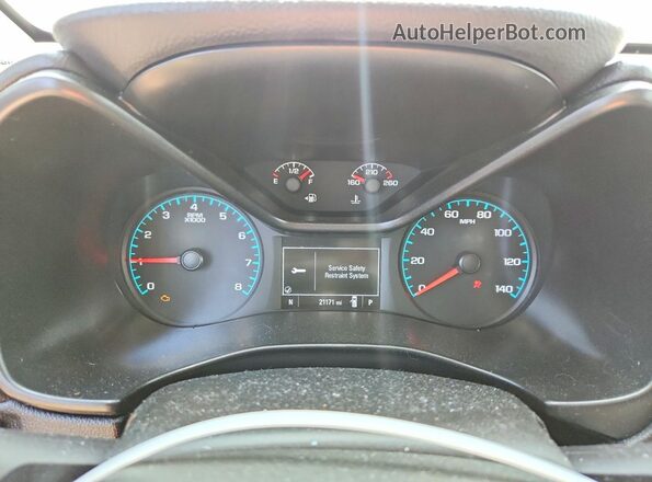 1GCHSCEN3M1297381 2021 CHEVROLET COLORADO Blue Вид щитка приладів