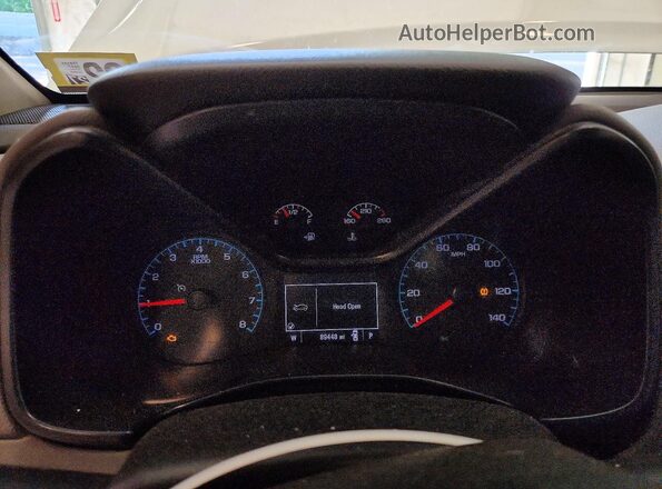 1GCHTBEAXH1150131 2017 CHEVROLET COLORADO White Вид щитка приладів
