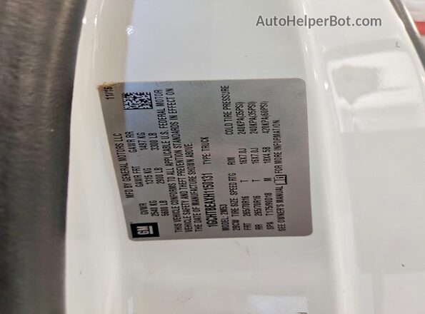 1GCHTBEAXH1150131 2017 CHEVROLET COLORADO White Вид підкапотного простору