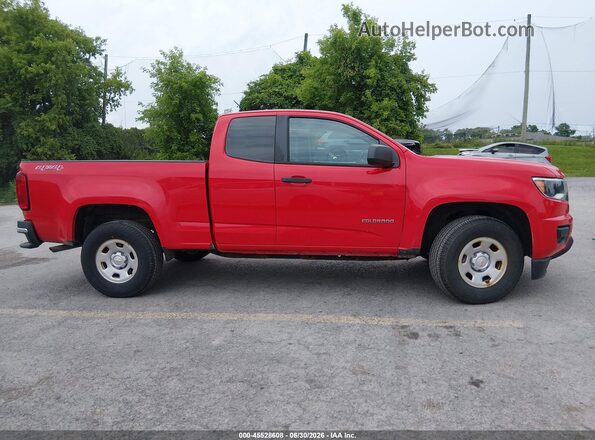 1GCHTBEAXK1101678 2019 CHEVROLET COLORADO Красный Вид задней части салона