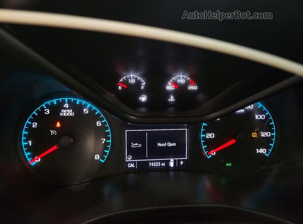 1GCHTCEA5N1124599 2022 CHEVROLET COLORADO White Вид щитка приладів