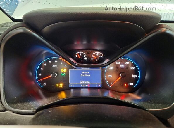 1GCHTCEN3K1127421 2019 CHEVROLET COLORADO Серебряный Вид щитка приборов