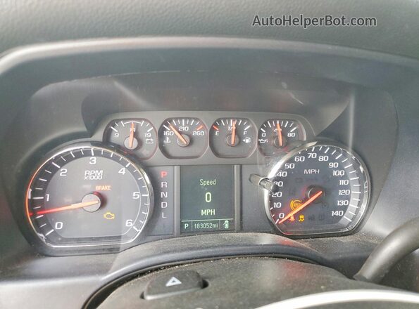 1GCNCNEC2HZ306931 2017 CHEVROLET SILVERADO White Սարքավորումների վահանակի տեսք