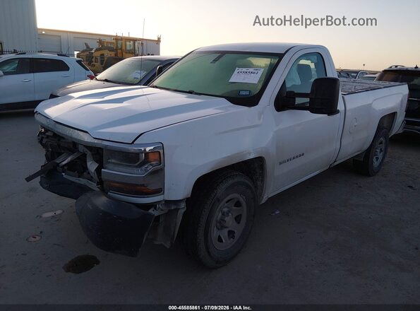 1GCNCNEC7JZ322547 2018 CHEVROLET SILVERADO White Առջևի ձախ երեք քառորդ տեսարան