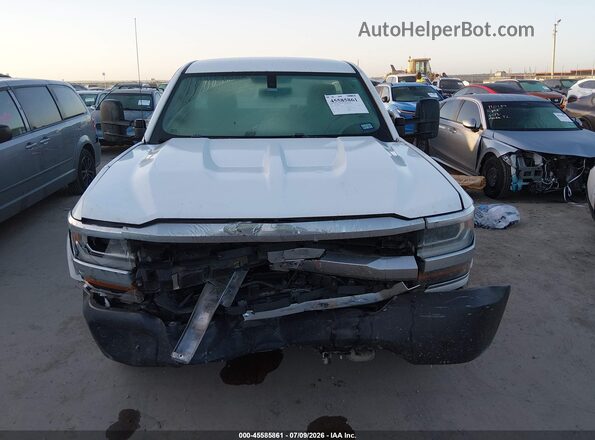 1GCNCNEC7JZ322547 2018 CHEVROLET SILVERADO White Սարքավորումների վահանակի տեսք