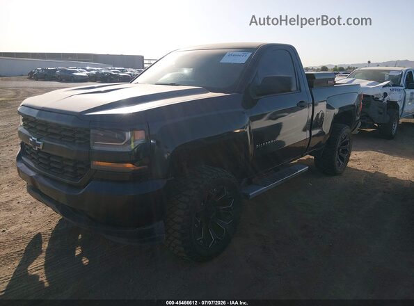 1GCNCNEHXGZ225072 2016 CHEVROLET SILVERADO Black წინა მარცხენა ხედი სამი მეოთხედიდან