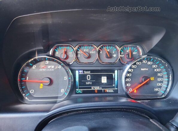 1GCNKREC2HZ174229 2017 CHEVROLET SILVERADO Black Вид щитка приладів