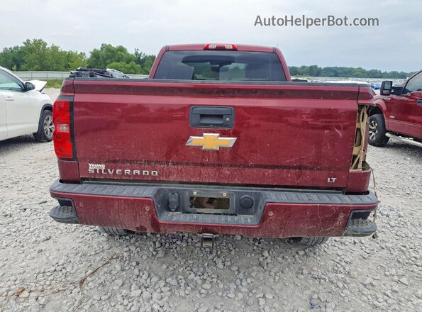 1GCNKRECXGZ307785 2016 CHEVROLET SILVERADO Burgundy Вид ззаду