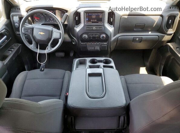 1GCPABEK2NZ603150 2022 CHEVROLET SILVERADO Black Вид панелі приладів