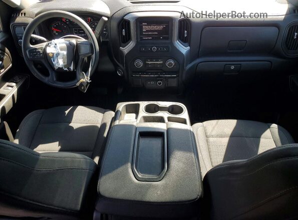 1GCPABEK7SZ165799 2025 CHEVROLET SILVERADO Blue Առջևի վահանակի տեսք