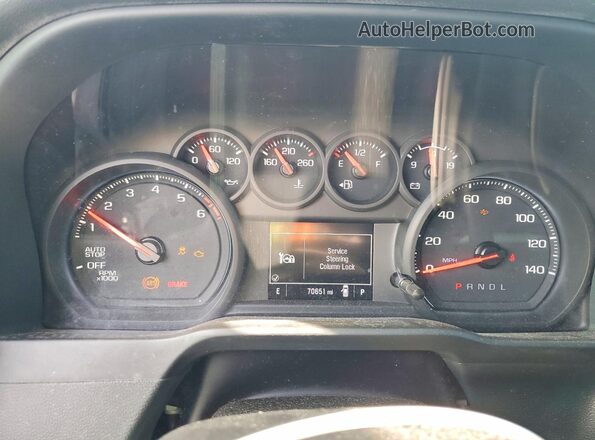 1GCPABEKXNZ507525 2022 CHEVROLET SILVERADO Black ხელსაწყოთა პანელის ხედი
