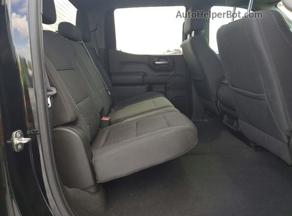 1GCPABEKXNZ507525 2022 CHEVROLET SILVERADO Black უკანა სავარძლების ხედი
