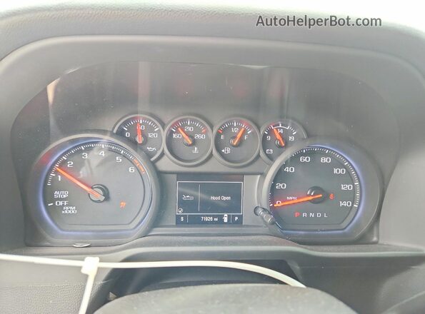 1GCPABEKXNZ590633 2022 CHEVROLET SILVERADO Blue Vista del cuadro de instrumentos