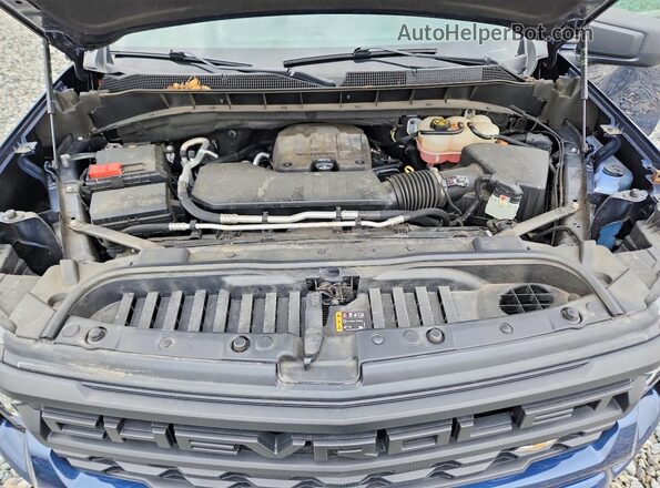 1GCPABEKXNZ590633 2022 CHEVROLET SILVERADO Blue Vista interior trasera