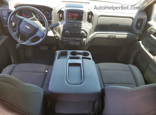 1GCPABEKXSZ327392 2025 CHEVROLET SILVERADO Blue Առջևի վահանակի տեսք