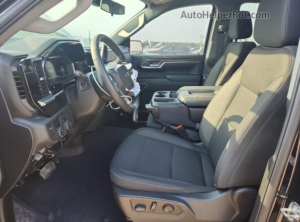 1GCPADED3RZ253482 2024 CHEVROLET SILVERADO Black Սալոնի դիմացի տեսք