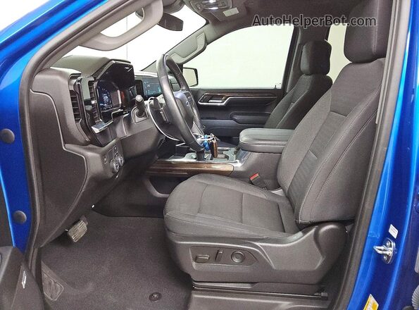 1GCPADED4PZ299190 2023 CHEVROLET SILVERADO Синий Вид салона спереди
