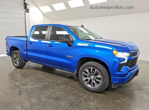 1GCPADED4PZ299190 2023 CHEVROLET SILVERADO Синий Передняя правая четверть