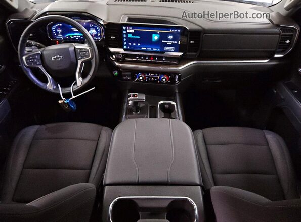 1GCPADED4PZ299190 2023 CHEVROLET SILVERADO Синий Вид панели приборов
