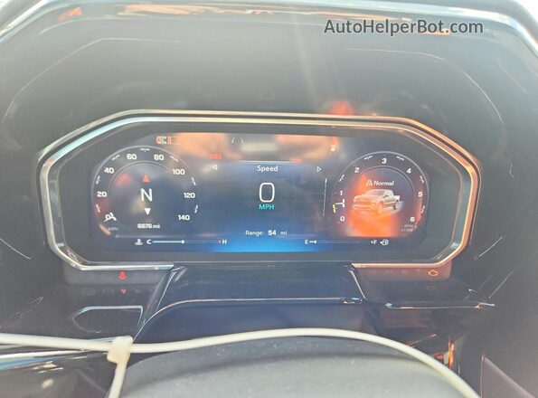 1GCPAEED9TZ105365 2026 CHEVROLET SILVERADO Burgundy Vista del cuadro de instrumentos