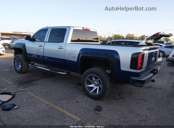 1GCPCREC0HF125604 2017 CHEVROLET SILVERADO Silver Trasero izquierdo