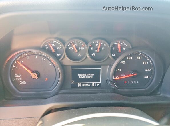1GCPDAEK2PZ217462 2023 CHEVROLET SILVERADO White Vista del cuadro de instrumentos