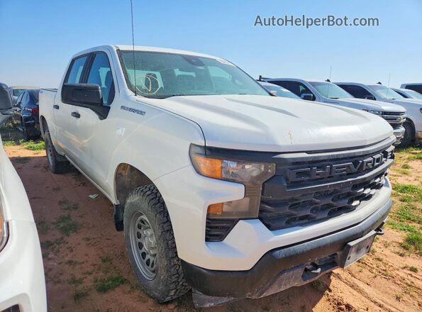 1GCPDAEK4PZ297332 2023 CHEVROLET SILVERADO Белый Передняя правая четверть