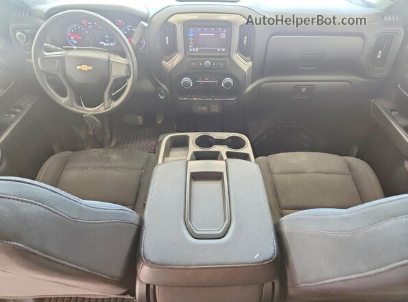 1GCPDAEK4PZ297332 2023 CHEVROLET SILVERADO Белый Вид панели приборов