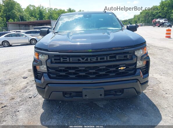 1GCPDAEK6PZ231896 2023 CHEVROLET SILVERADO Black Front view