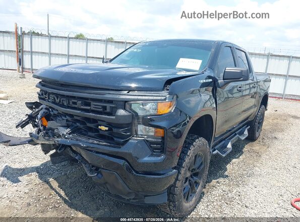 1GCPDAEK9PZ129637 2023 CHEVROLET SILVERADO Black Widok z przodu