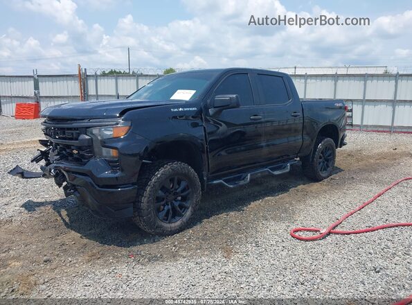 1GCPDAEK9PZ129637 2023 CHEVROLET SILVERADO Black Przód lewy