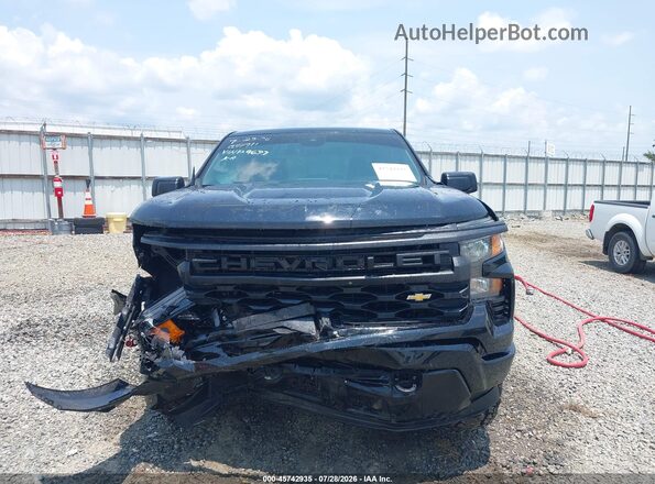 1GCPDAEK9PZ129637 2023 CHEVROLET SILVERADO Black Widok zestawu wskaźników