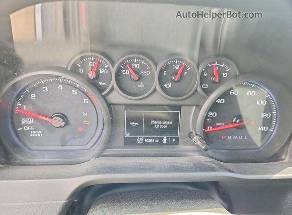 1GCPDAEK9PZ210699 2023 CHEVROLET SILVERADO White ხელსაწყოთა პანელის ხედი