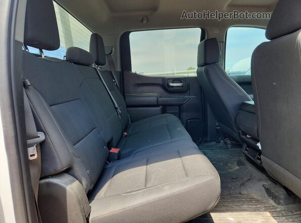 1GCPDAEK9PZ210699 2023 CHEVROLET SILVERADO White უკანა სავარძლების ხედი