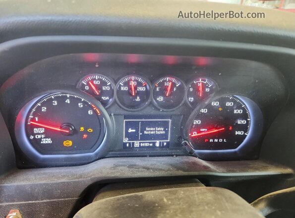 1GCPDAEK9RZ169882 2024 CHEVROLET SILVERADO Белый Вид щитка приборов