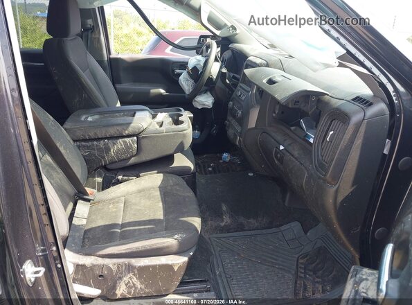 1GCPDBEK0PZ123179 2023 CHEVROLET SILVERADO Black Widok wnętrza z przodu