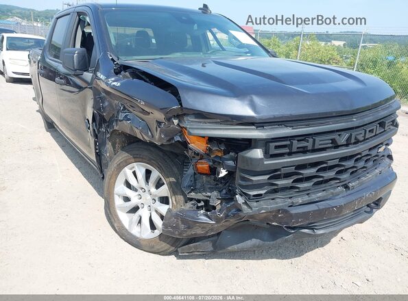 1GCPDBEK0PZ123179 2023 CHEVROLET SILVERADO Black Widok z przodu