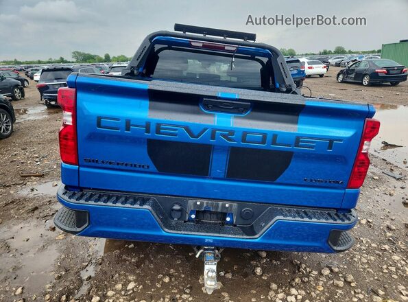 1GCPDBEK0RZ138025 2024 CHEVROLET SILVERADO Синий Вид сзади