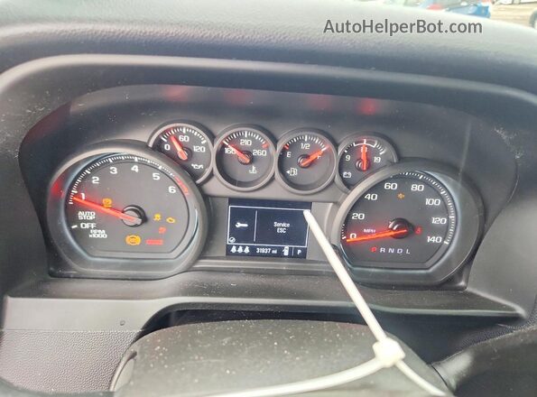 1GCPDBEK0RZ138025 2024 CHEVROLET SILVERADO Синий Вид щитка приборов