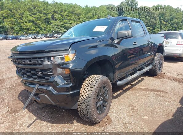 1GCPDBEK1PZ128827 2023 CHEVROLET SILVERADO Black Vista tres cuartos delantera izquierda