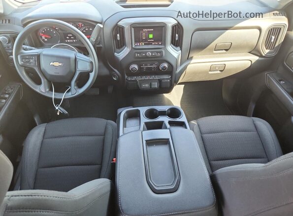 1GCPDBEK1PZ198778 2023 CHEVROLET SILVERADO Blue Widok deski rozdzielczej