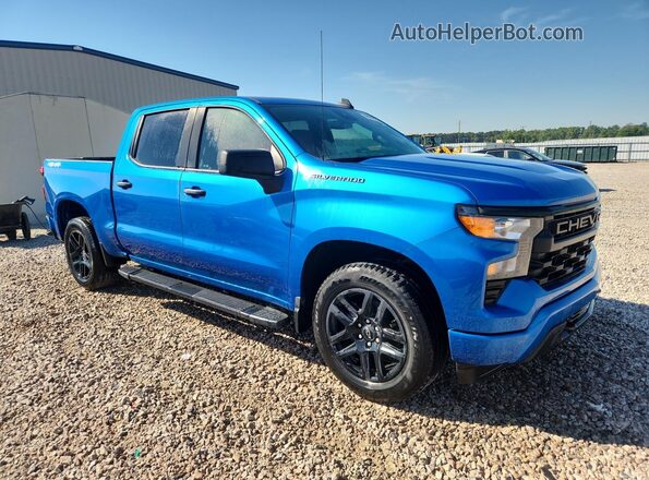 1GCPDBEK1PZ198778 2023 CHEVROLET SILVERADO Blue Przód prawy