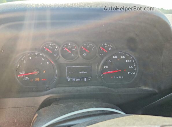 1GCPDBEK3NZ589394 2022 CHEVROLET SILVERADO White Instrument cluster view