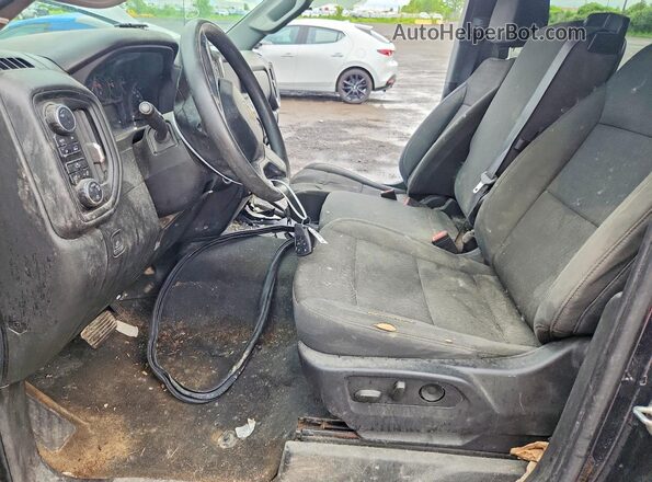 1GCPDBEK3PZ250220 2023 CHEVROLET SILVERADO Черный Вид салона спереди